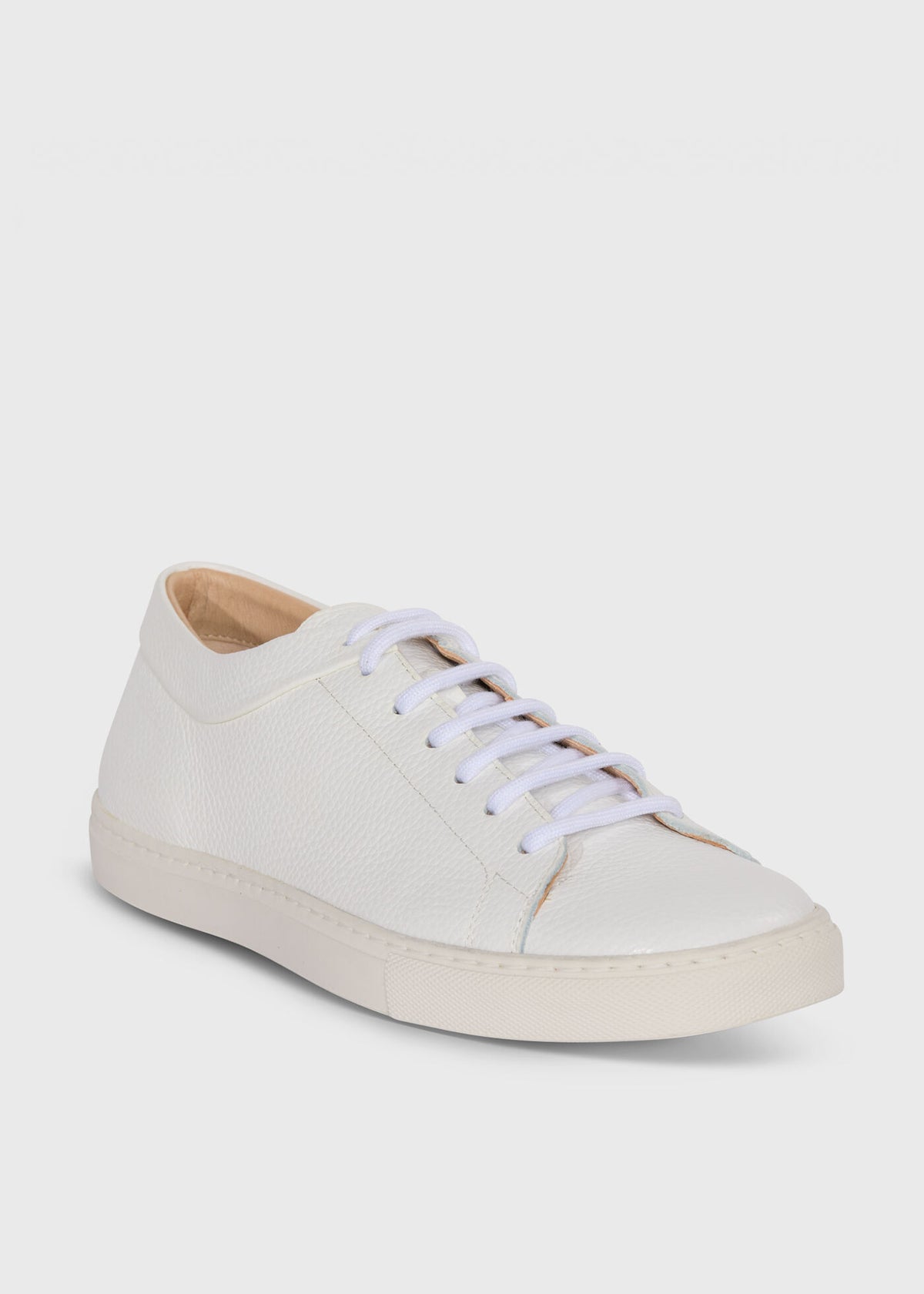Gaston Calf Leather Sneaker White - Paul Stuart