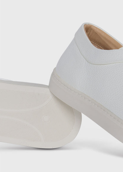 Gaston Calf Leather Sneaker White - Paul Stuart