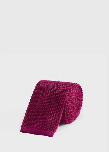 Silk Knit Tie Powder Blue - Paul Stuart
