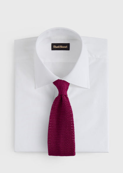 Silk Knit Tie Powder Blue - Paul Stuart