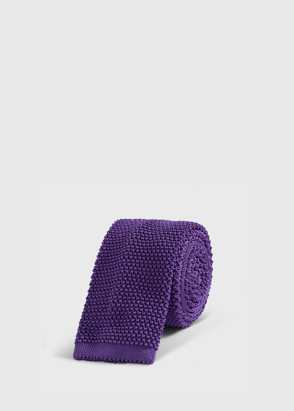 Silk Knit Tie Powder Blue - Paul Stuart