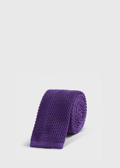 Silk Knit Tie Powder Blue - Paul Stuart