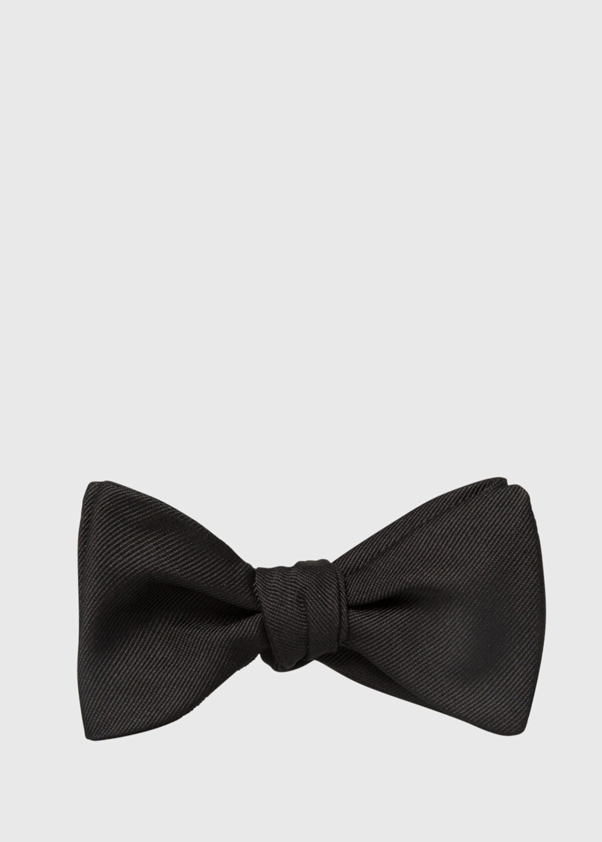 Men's Formal Shop - Black Grosgrain Bow Tie - Paul Stuart Black - Paul Stuart