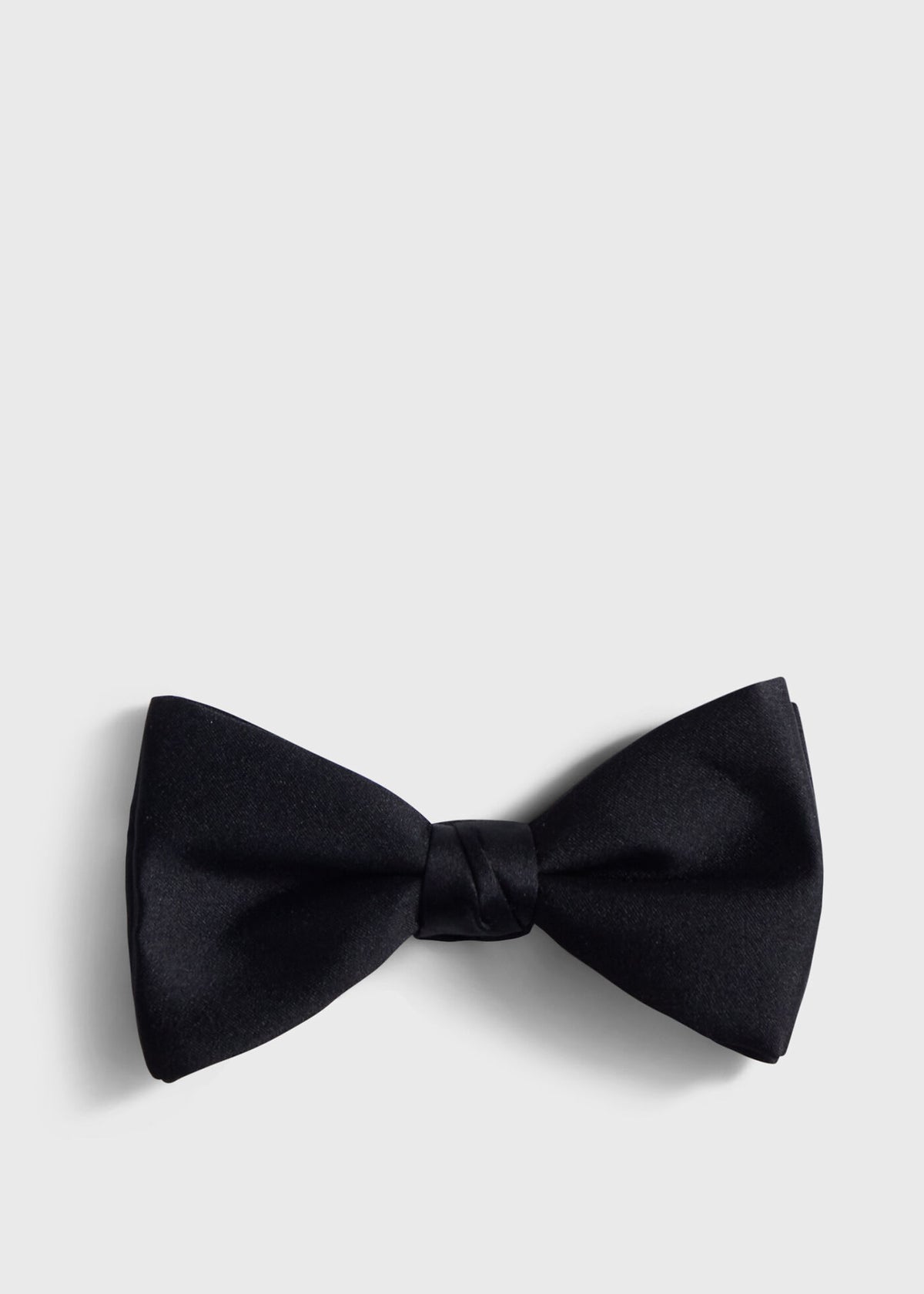 Satin Bow Tie Black - Paul Stuart