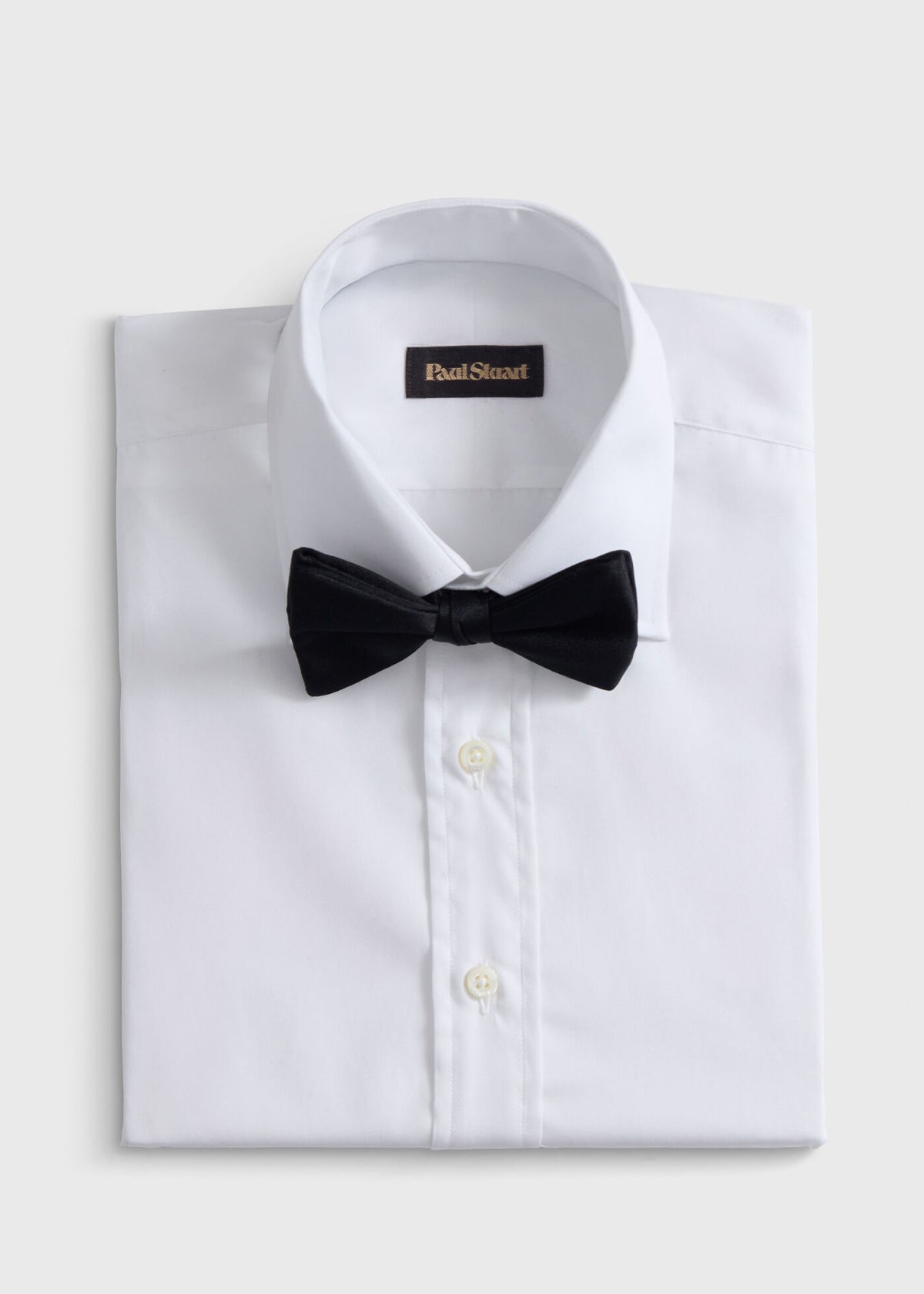 Satin Bow Tie Black - Paul Stuart