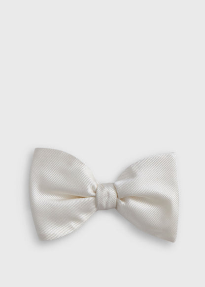Woven Silk Grosgrain Bow Tie Black, unselectable - Paul Stuart