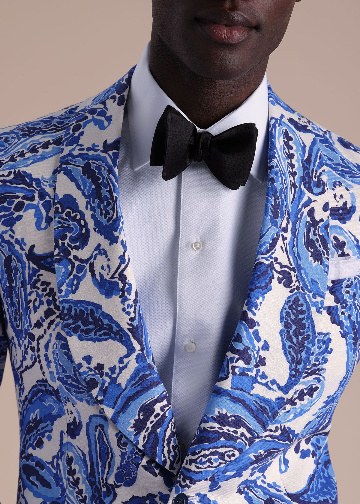 Black Formal Satin Bow Tie Black - Paul Stuart