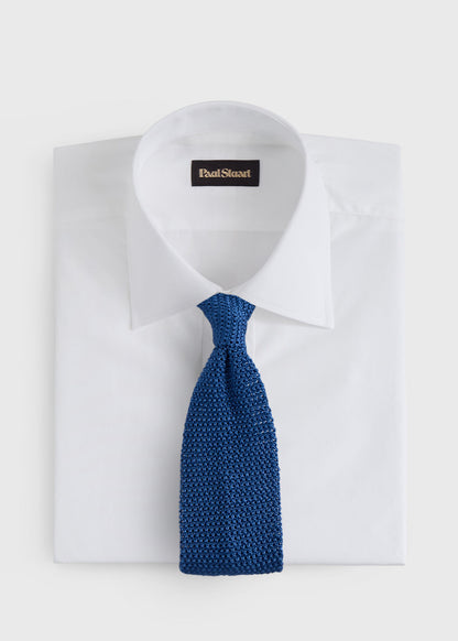 Silk Knit Tie Powder Blue - Paul Stuart