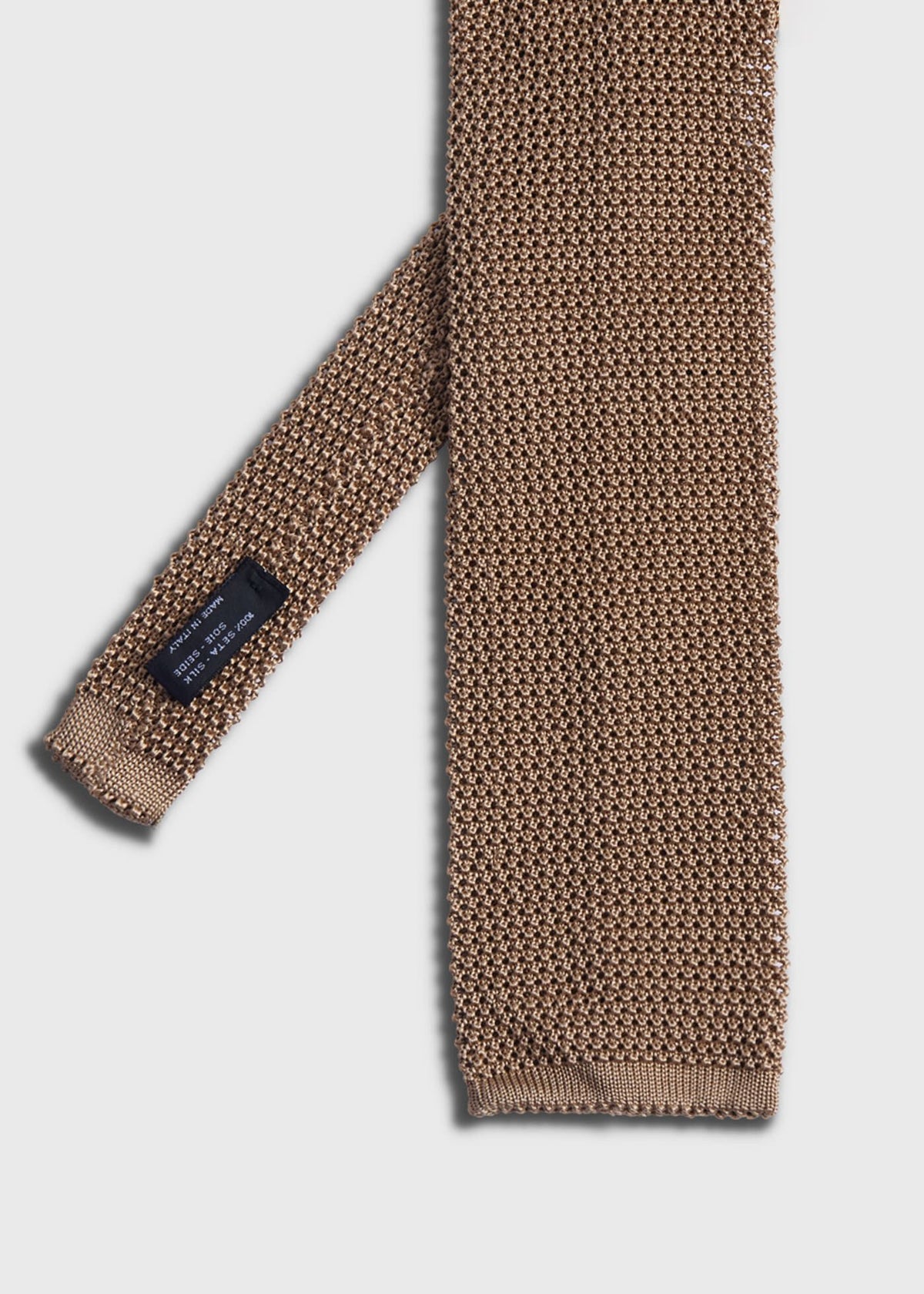 Silk Knit Tie Powder Blue - Paul Stuart