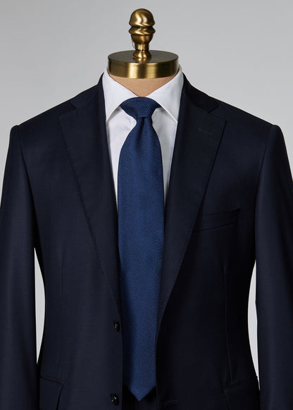 Solid Silk Garza Tie Black - Paul Stuart