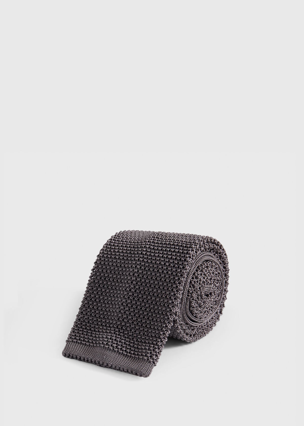 Silk Knit Tie Powder Blue - Paul Stuart