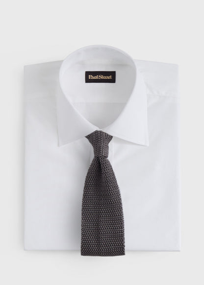 Silk Knit Tie Powder Blue - Paul Stuart