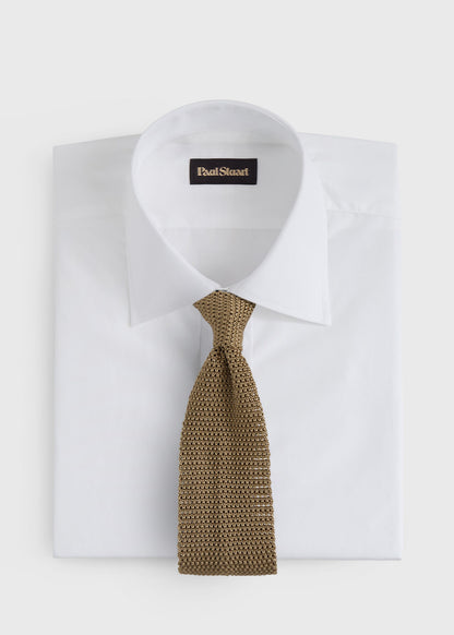 Silk Knit Tie Powder Blue - Paul Stuart