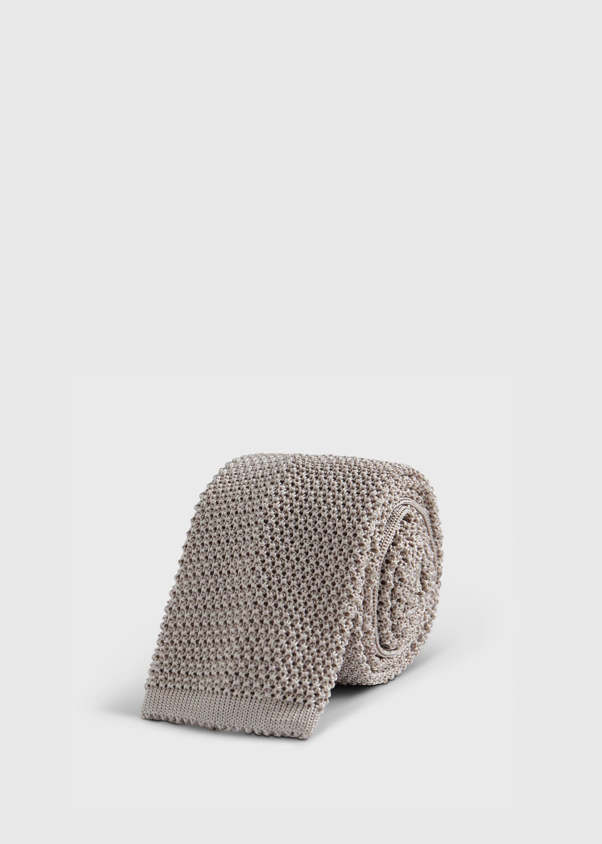 Silk Knit Tie Powder Blue - Paul Stuart