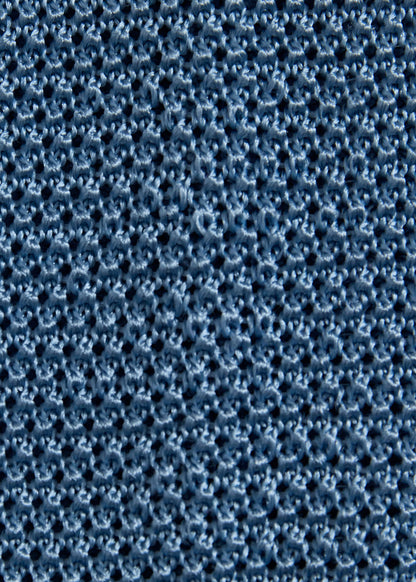 Silk Knit Tie Powder Blue - Paul Stuart