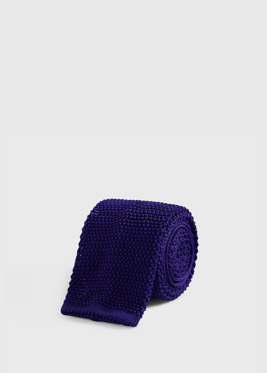 Silk Knit Tie Powder Blue - Paul Stuart