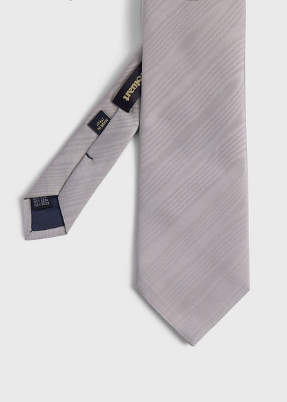Moire Silk Tie Black, unselectable - Paul Stuart