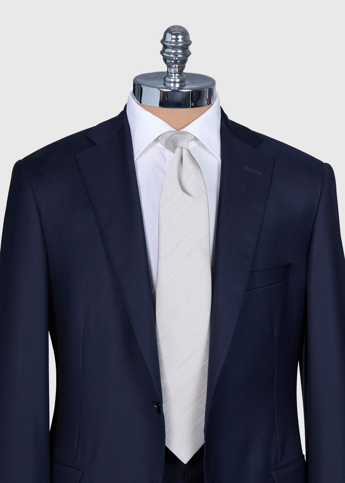 Moire Silk Tie Black, unselectable - Paul Stuart