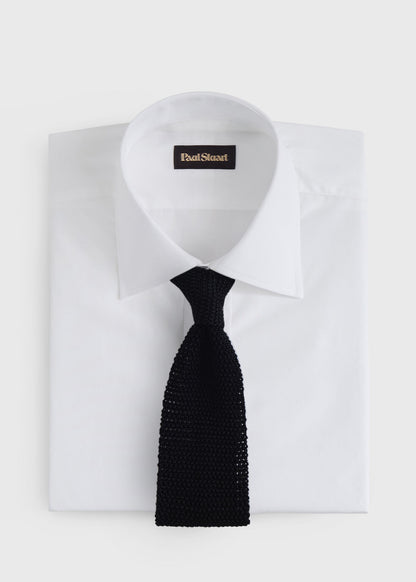 Silk Knit Tie Powder Blue - Paul Stuart