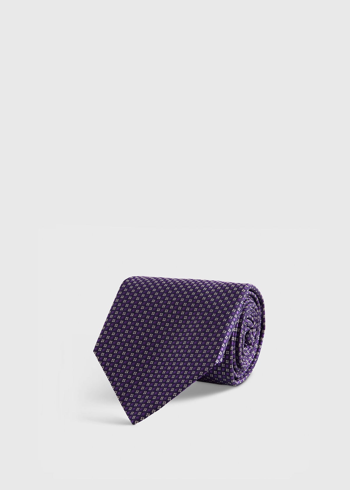 Woven Silk Micro Jacquard Tie Green - Paul Stuart