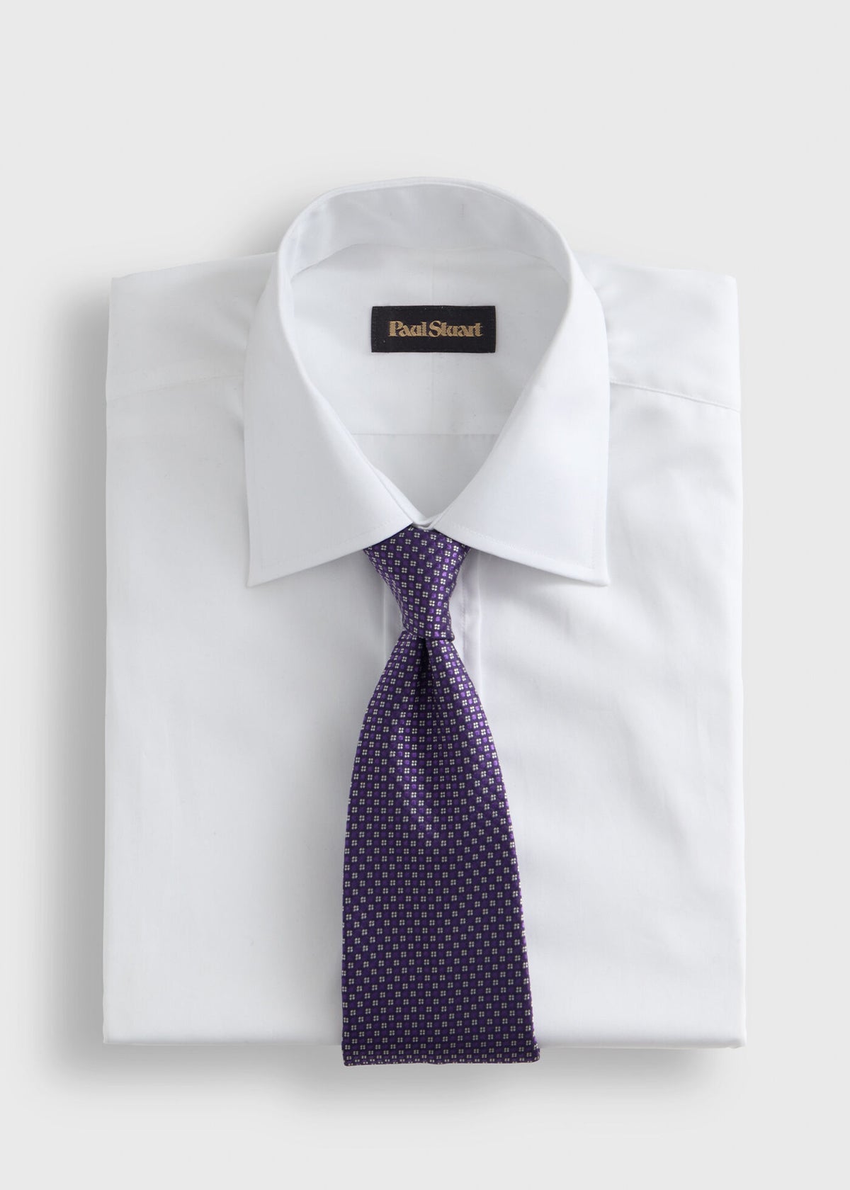 Woven Silk Micro Jacquard Tie Green - Paul Stuart