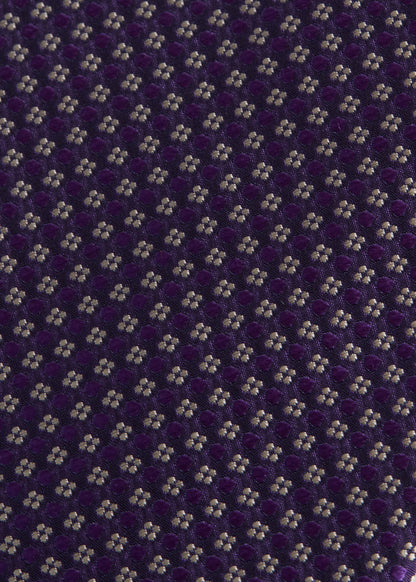 Woven Silk Micro Jacquard Tie Green - Paul Stuart