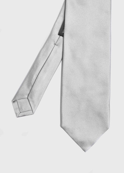 Solid Silk Tie Black - Paul Stuart