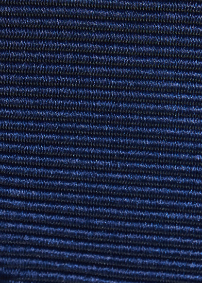 Solid Mogador Silk & Cotton Tie Black - Paul Stuart