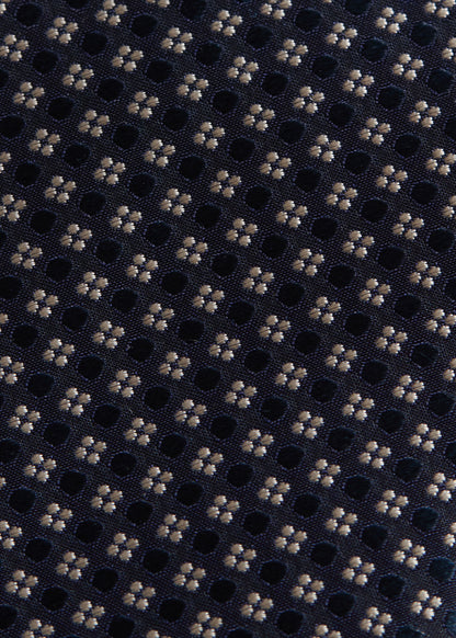 Woven Silk Micro Jacquard Tie Green - Paul Stuart