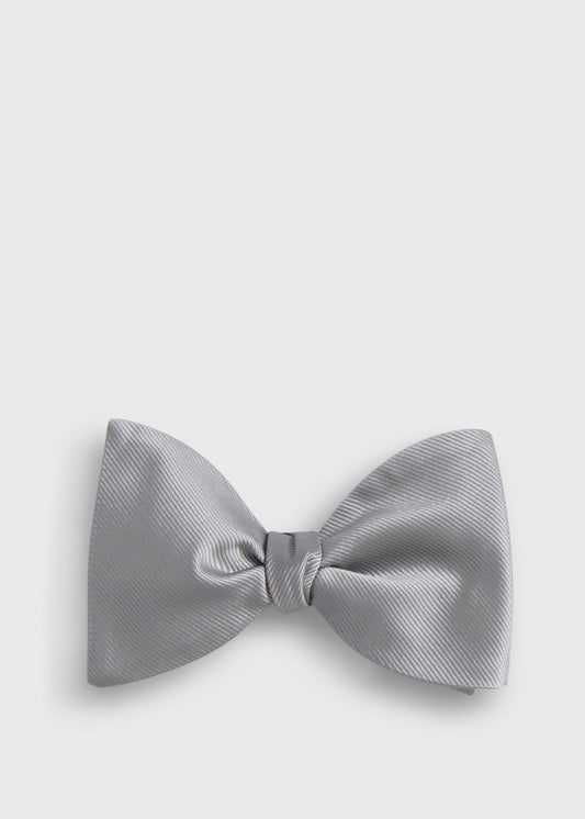 Woven Silk Grosgrain Bow Tie Black, unselectable - Paul Stuart