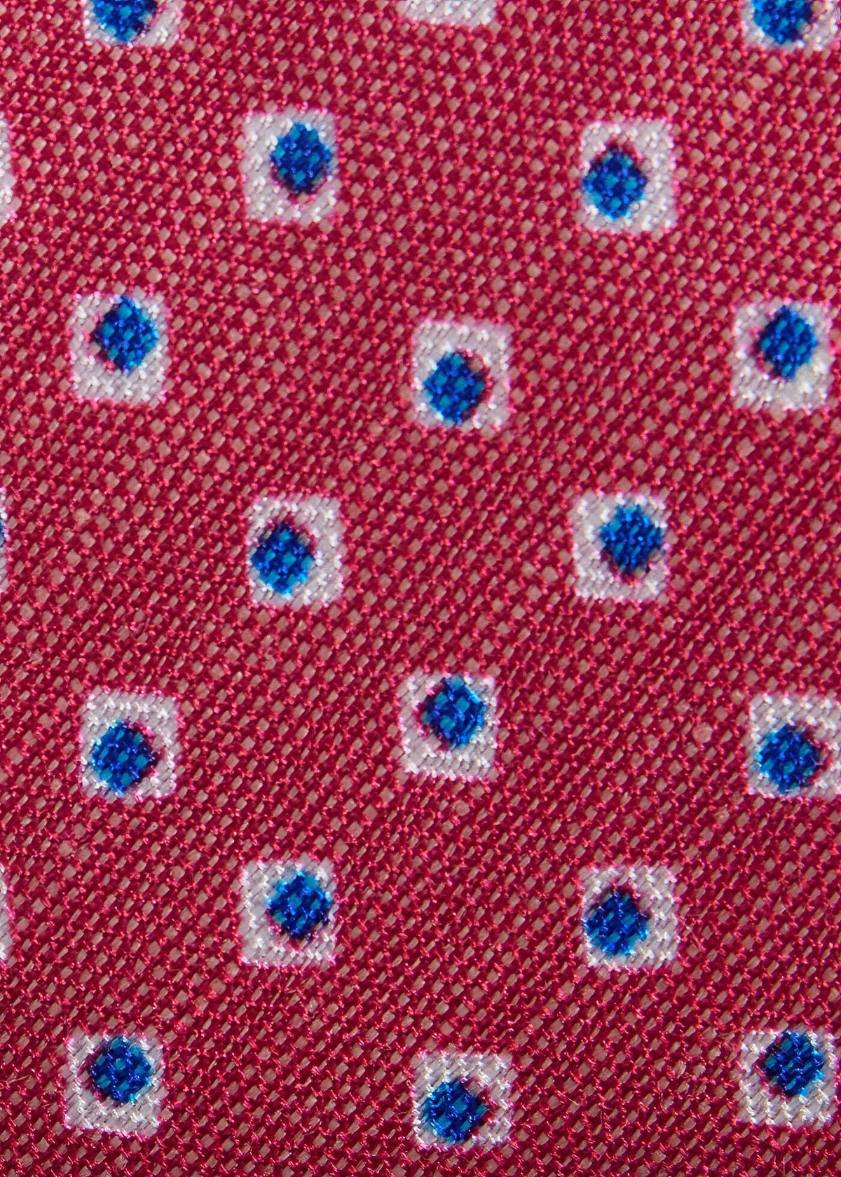 Silk Diamond Medallion Print Tie Green - Paul Stuart