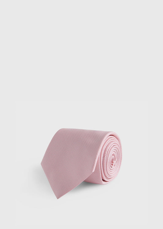 Solid Textured Woven Tie Magenta - Paul Stuart