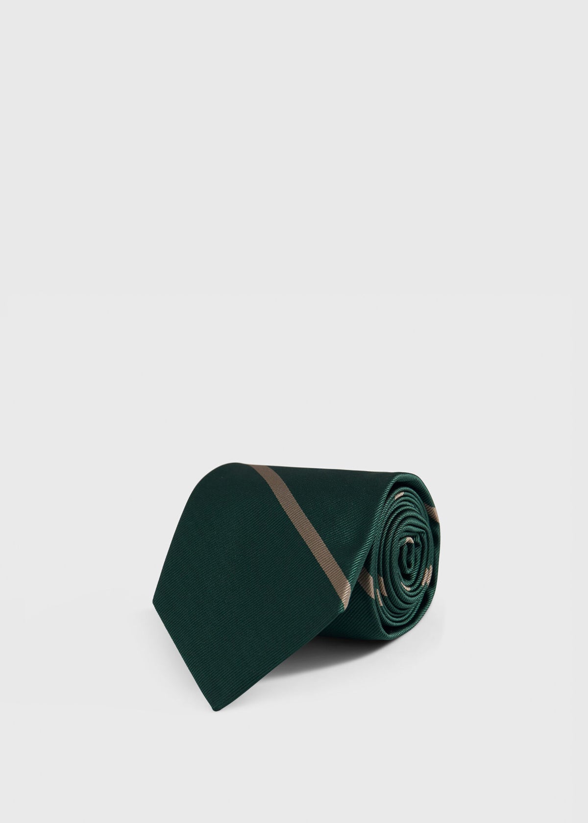Woven Silk Regimental Stripe Tie Blue/Gold - Paul Stuart