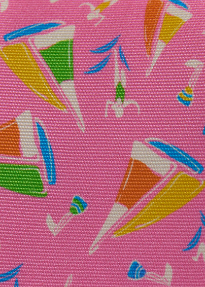 Silk Sailboat Print Tie Navy, unselectable - Paul Stuart