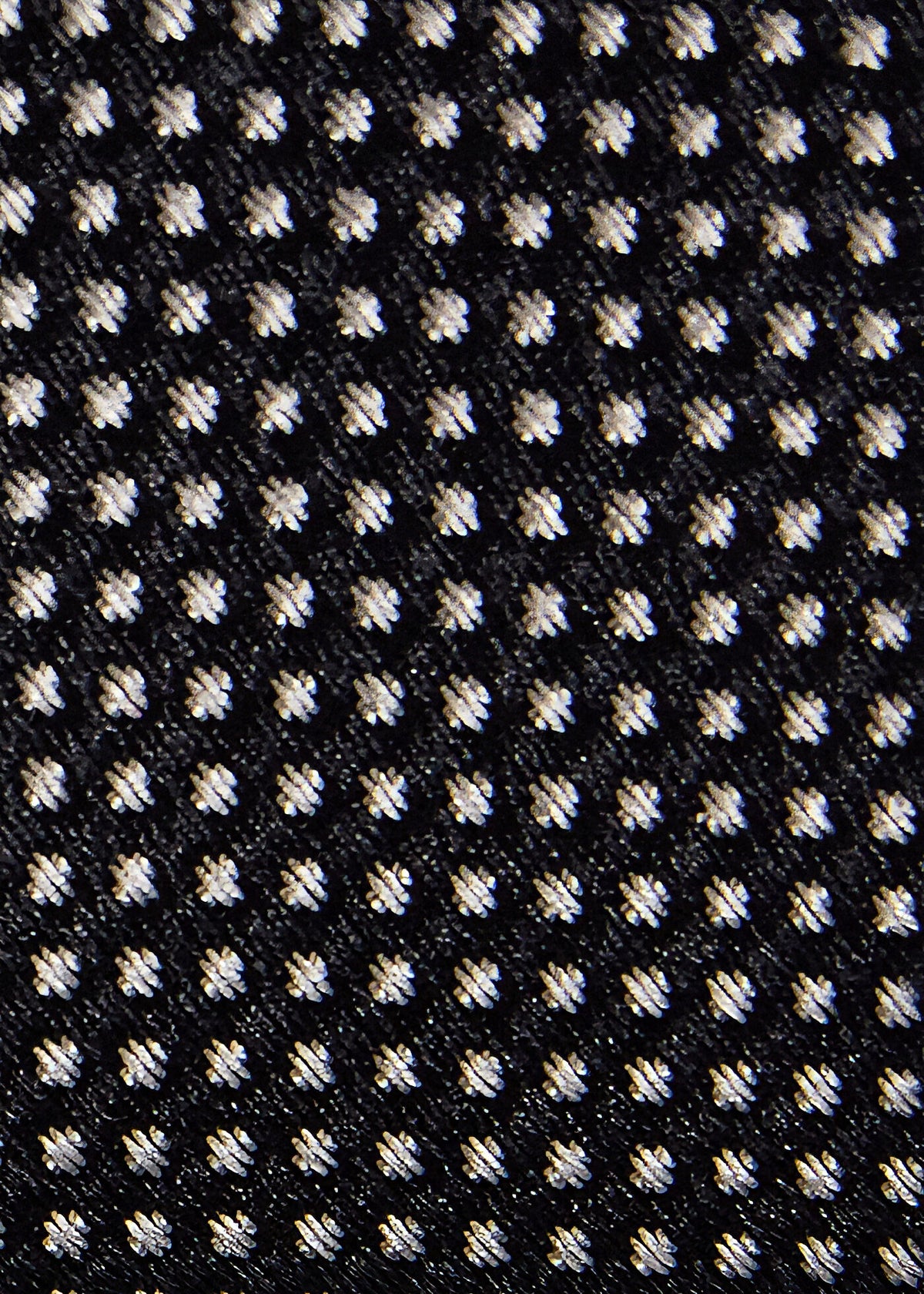 Woven Silk Micro Dot Tie Black - Paul Stuart