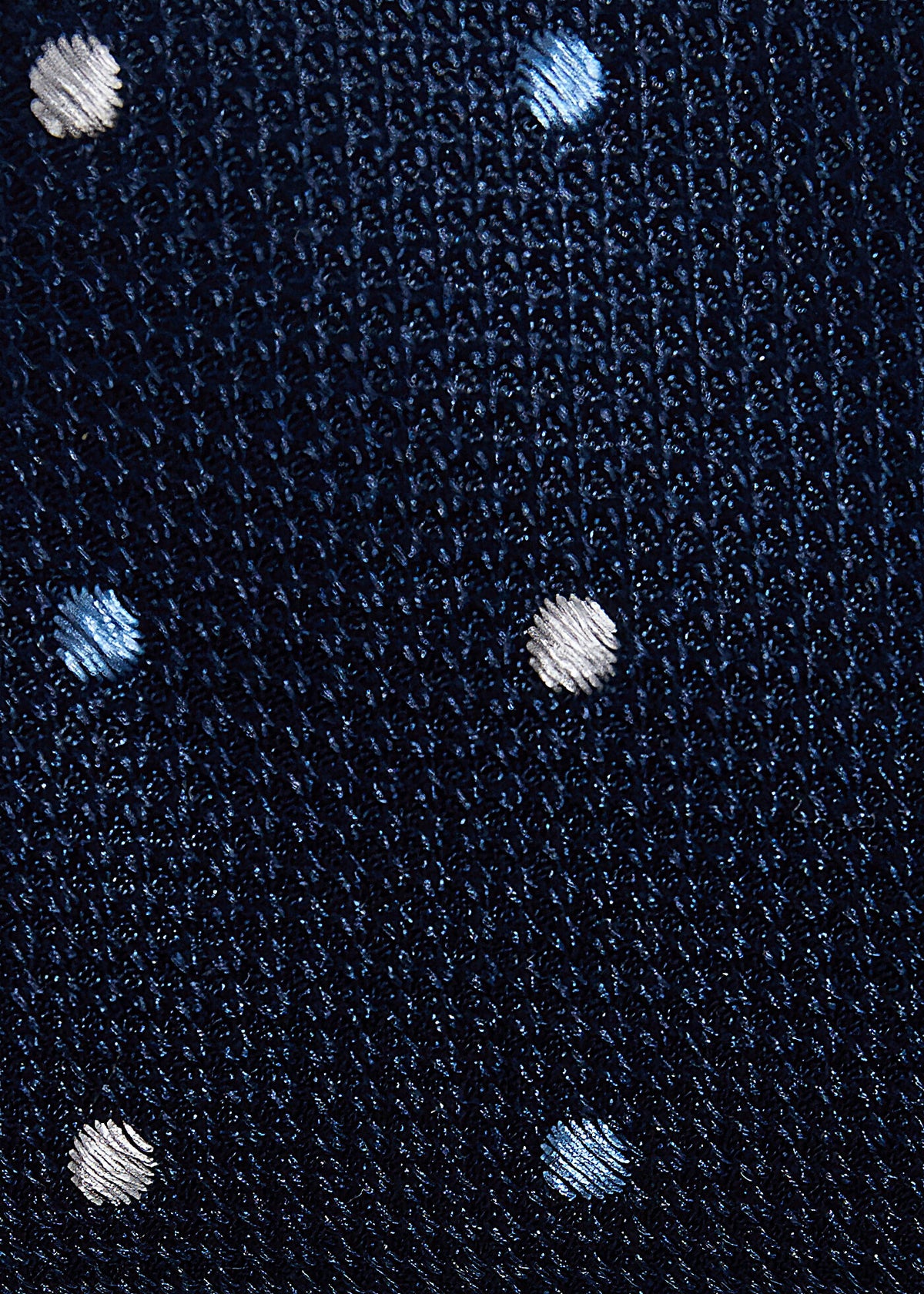 Woven Silk Dot Tie Navy/Lilac - Paul Stuart