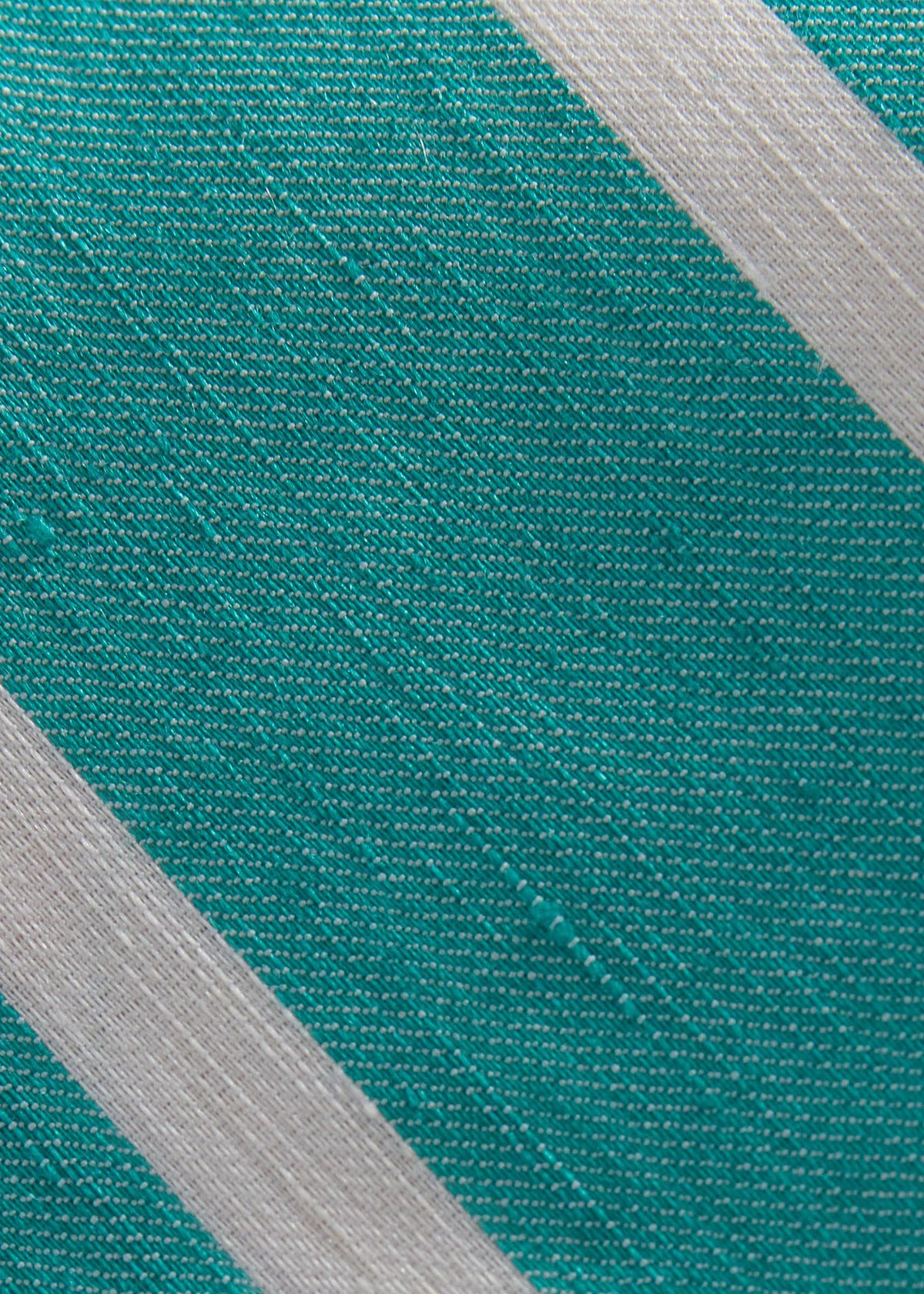 Linen & Cotton Stripe Tie Blue - Paul Stuart