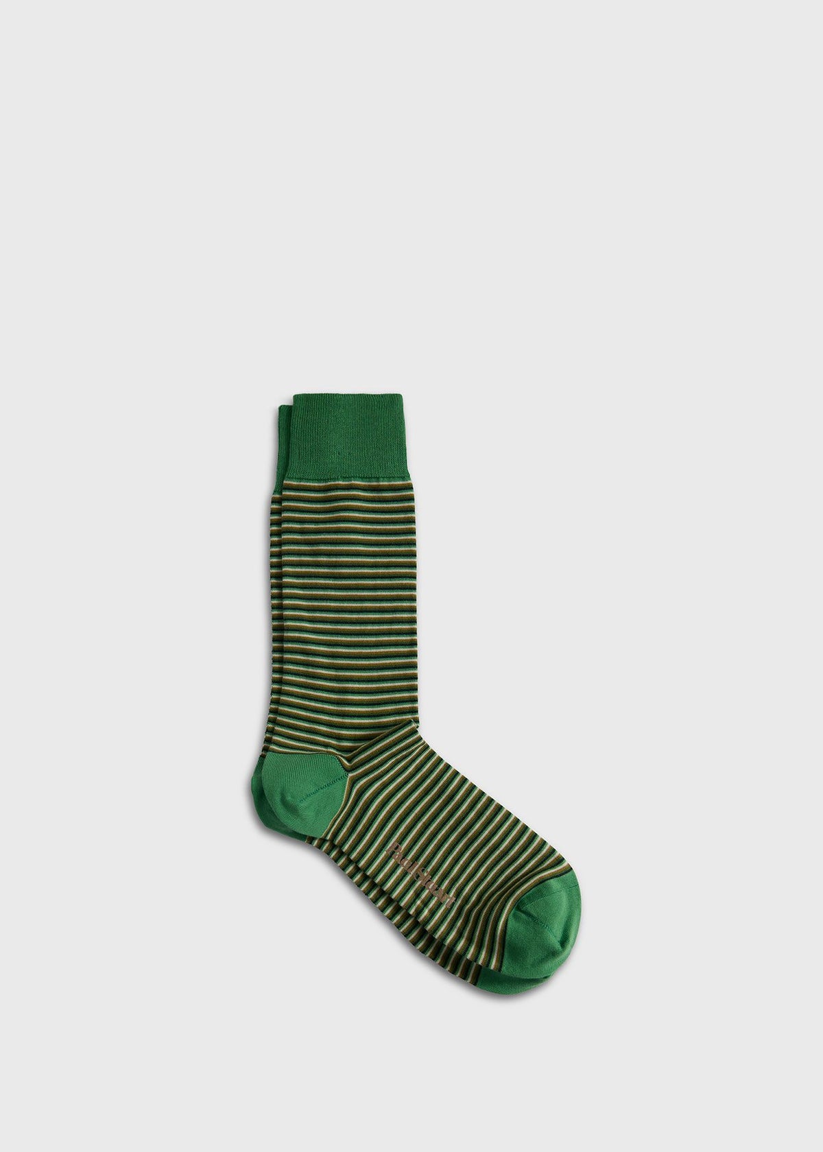 Two-Tone Classic Stripe Sock Blue - Paul Stuart