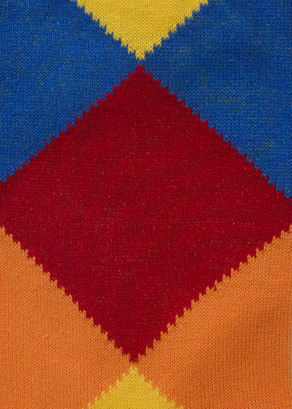 Argyle Crew Sock Green - Paul Stuart