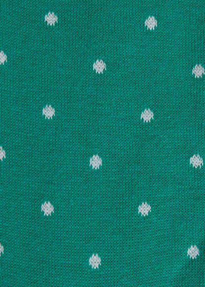 Polka Dot Crew Sock Mint - Paul Stuart