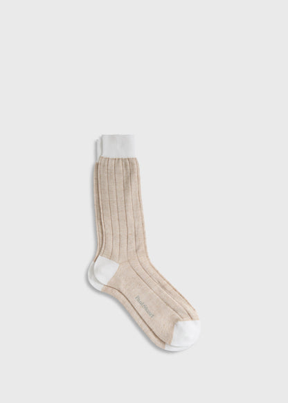 Cotton & Linen Summer Sock Blue - Paul Stuart
