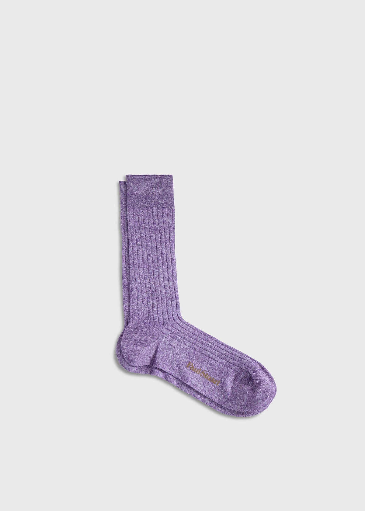 Mélange Vertical Stripe Sock Blue - Paul Stuart