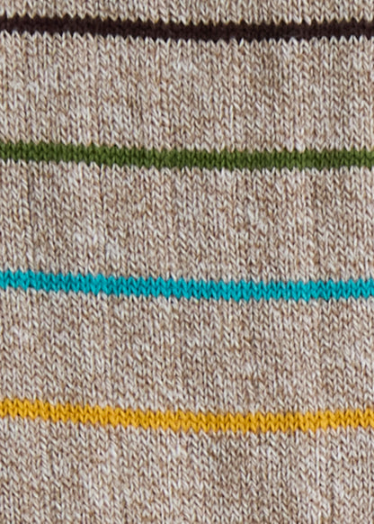 Colorful Striped Summer Sock Blue - Paul Stuart