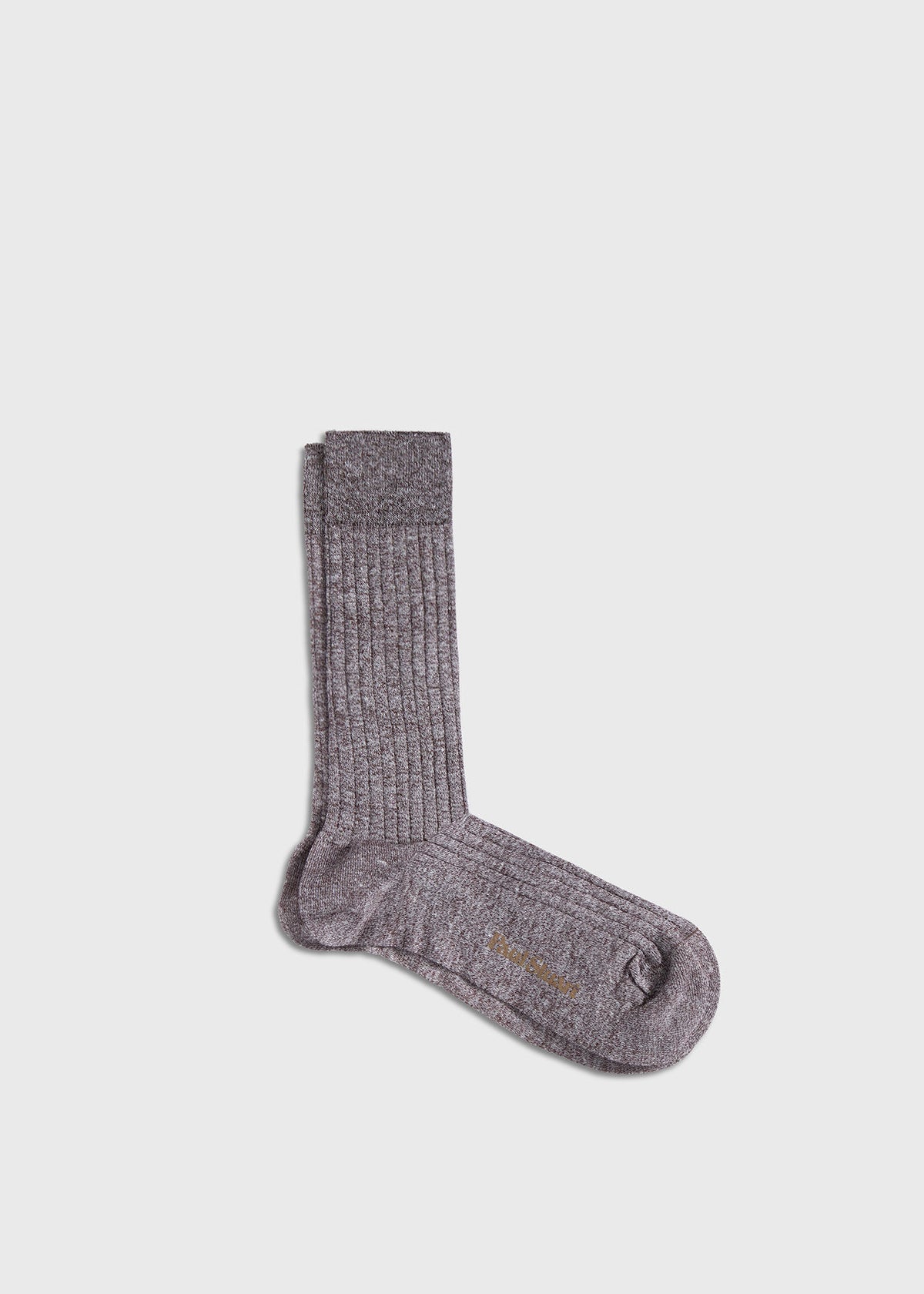 Mélange Vertical Stripe Sock Blue - Paul Stuart