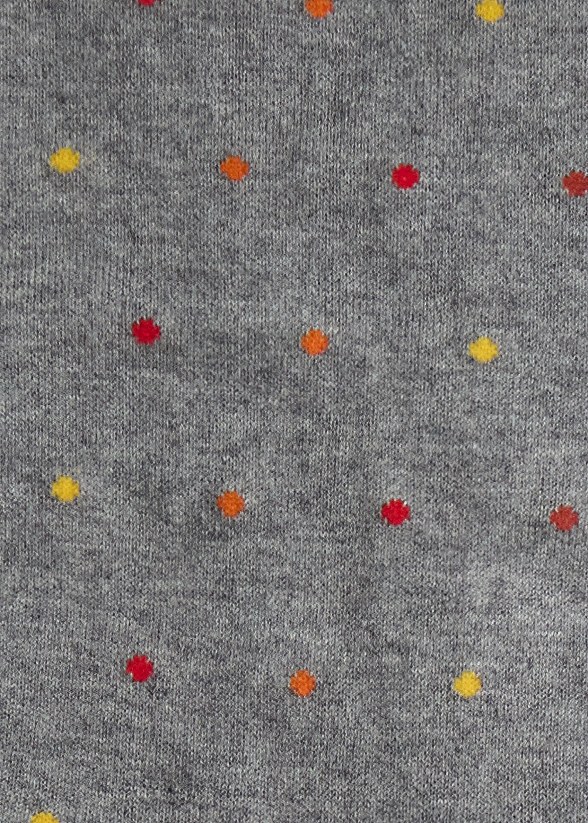 Micro Poka-Dot Crew Sock Grey - Paul Stuart