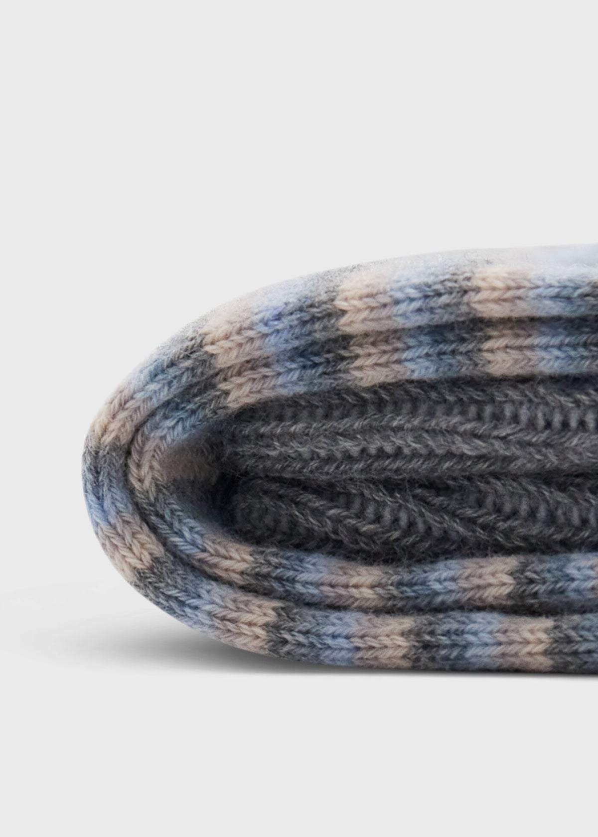 Two-Tone Classic Stripe Sock Blue - Paul Stuart