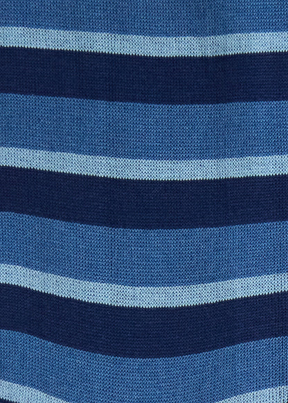 Horizontal Stripe Sock Blue - Paul Stuart