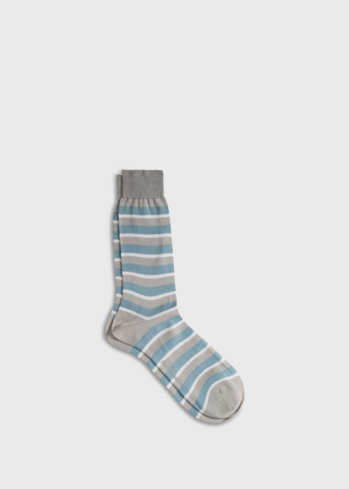 Horizontal Stripe Sock Blue - Paul Stuart