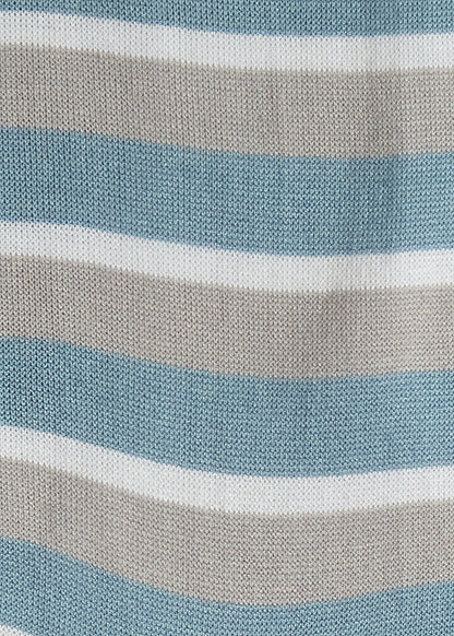 Horizontal Stripe Sock Blue - Paul Stuart
