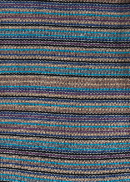 Multicolor Stripe Sock Blue - Paul Stuart